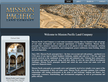 Tablet Screenshot of missionpacific.com